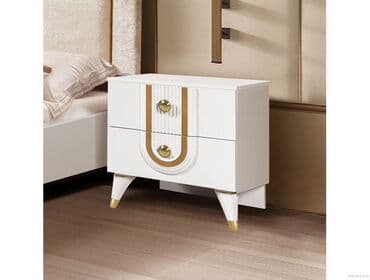 я ищу кровать: Уктоочу бөлмө гарнитуру, Эки кишилик керебет, түсү - Ак — 8