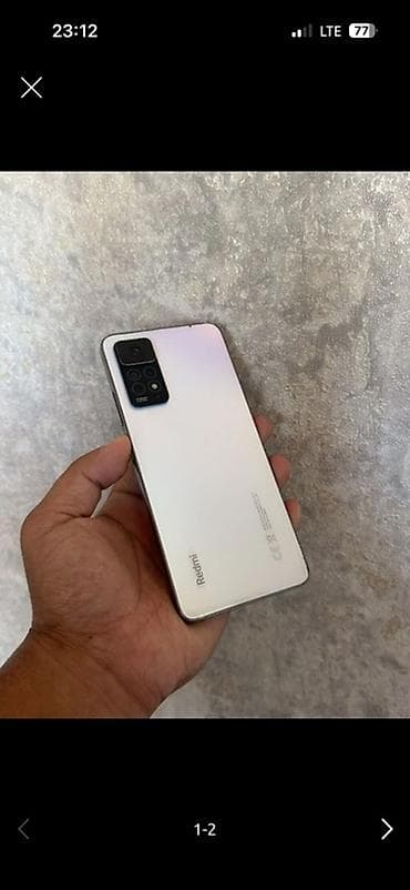 монитор mi: Redmi, Redmi Note 11, Б/у, 128 ГБ, цвет - Белый, 2 SIM — 1
