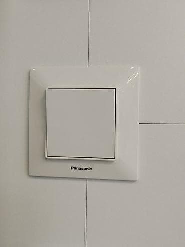 led matrix panel: Одноклавишный выключатель света Panasonic, белый. - Серия — 1