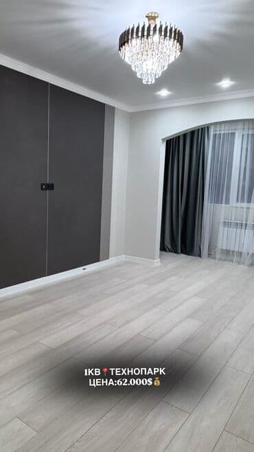 купить квартиру в бишкеке без посредников: 1 комната, 45 м², 106 серия улучшенная, 3 этаж, Евроремонт — 1