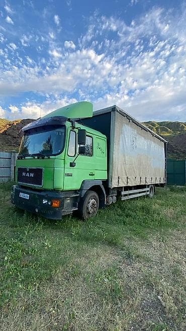 классика мото: Грузовой MAN 14.224 с тентованным бортовым 7 куп турбина. Балон — 4