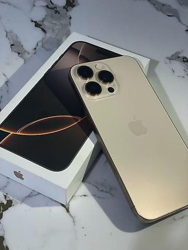 Apple iPhone: IPhone 16 Pro Max, Б/у, 256 ГБ, Desert Titanium, Коробка, 91 % — 1