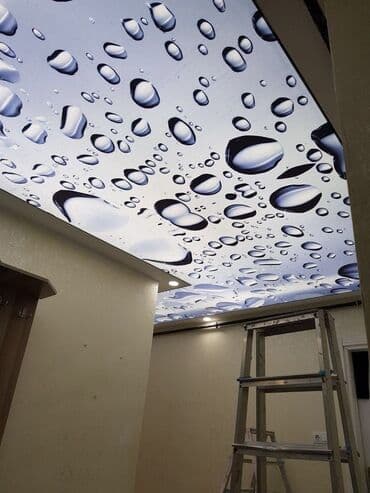 Натяжной потолок: Натяжной потолок Глянцевое, 3D потолки, Матовое Гарантия, Бесплатная консультация, Бесплатный замер — 1