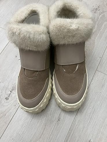 сапоги женские: Натуралки! Новые! Мех норка Зимние женские полусапоги/сникерсы с — 6