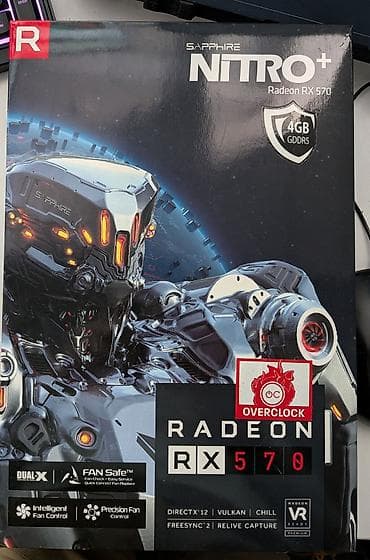 Видеокарта, ЖК Sapphire, Radeon RX, 4 ГБ, Для ПК