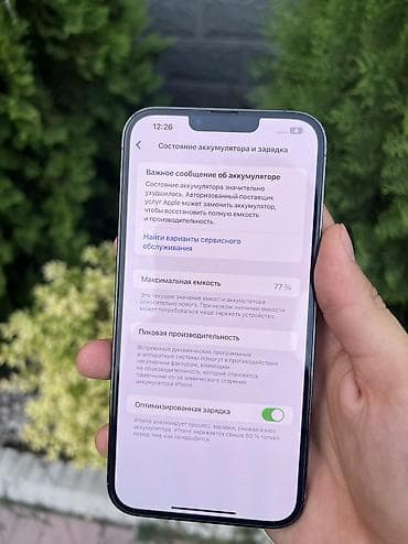 iphone v: IPhone 13 Pro Max, Б/у, 256 ГБ, Зеленый, 77 % — 9