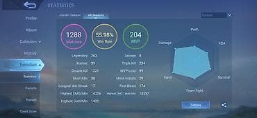 bang: Игровой аккаунт Mobile Legends: Bang Bang Основное: - Регион профиля — 2