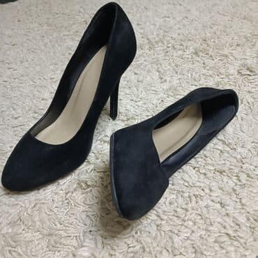 женская обувь больших размеров: Туфли чёрные замшевые на шпильке Размер большемерят, подойдёт на 38 — 2