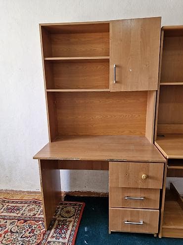 Столы: Компьютерный стол с надстройкой, 175 см высота, 100 см ширина, 62 см — 1