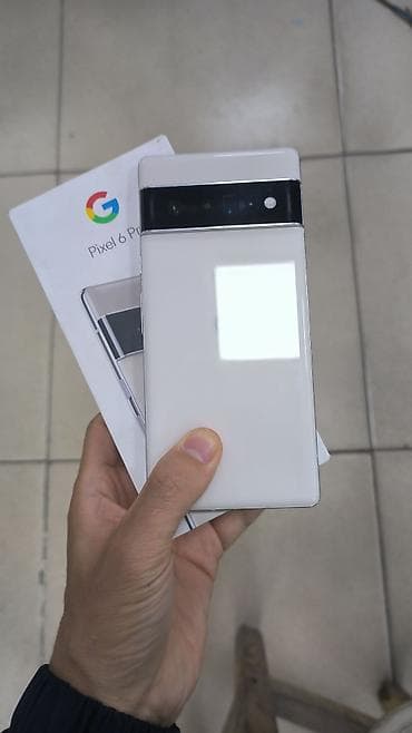 pixel fold: Google Pixel 6 Pro, Б/у, 128 ГБ, цвет - Белый, 2 SIM — 1