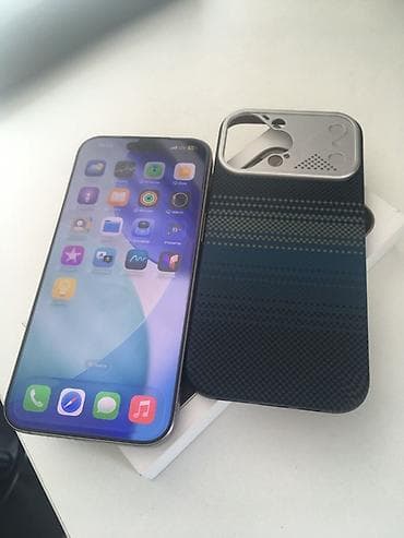 17 iphone: IPhone 16 Pro Max, Б/у, 256 ГБ, Natural Titanium, Коробка, 89 % — 9
