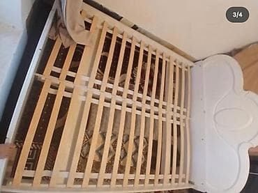 Двуспальные кровати: Двуспальная кровать с ортопедическим основанием и матрасом. - Размер — 1