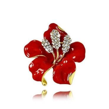 крестик золотой: Элегантная брошь 🌺✨ Отлично смотрятся на чёрном платье, жакете — 3