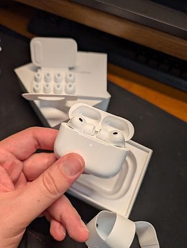 pocket 2: Беспроводные вакуумные наушники, Apple, AirPods Pro, Б/у — 2
