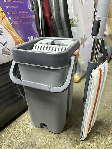 все для уборки: Комплекты для мытья полов со шваброй и ведром-центрифугой - Тип — 3