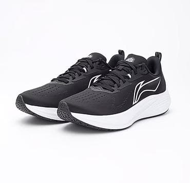 Мужская обувь: Новый оригинал Li-Ning ( Линиг )Легкие беговые кроссовки (черные с — 1