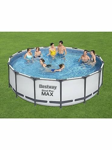 часы casio: 457/122см. Bestway 56438 BW Каркасный бассейн Steel Pro Max, 16015л — 10