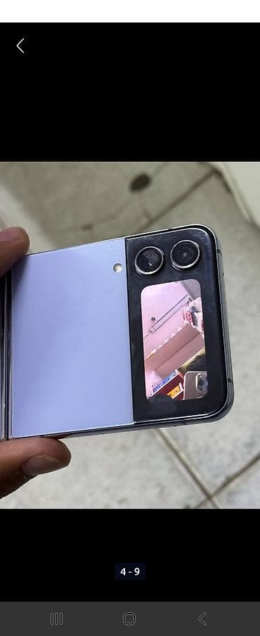 z flip: Samsung Z Flip, Б/у, 256 ГБ, цвет - Фиолетовый — 1