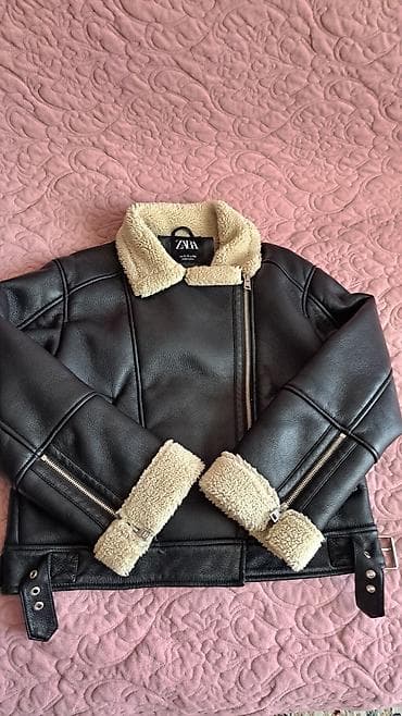 дубленка от zara: Дубленка-косуха ZARA - Модель: укороченная куртка‑дубленка в стиле — 2