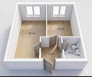 Недвижимость: 1 комната, 38 м², Малосемейка, 3 этаж, Евроремонт — 10