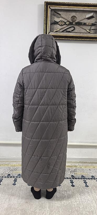 Личные вещи: Пуховик, Длинная модель, Стеганый, 2XL — 3