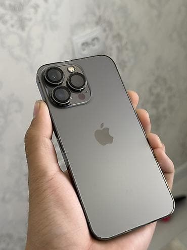 Техника жана электроника: IPhone 13 Pro, Колдонулган, 128 ГБ, Jet Black, Коргоочу айнек, Каптама, 83 % — 1