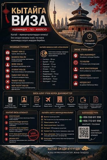 электрики 247: Оформление виз: Кыргызстан, Шенген, Китай — консультации и полное — 4