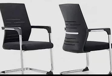 Офисные стулья: Офисный стул, Новый, цвет - Черный, Другой материал — 2