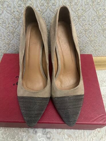 туфли беж цвет: Туфли замшевые производство Турция состояние отличное, размер 37 — 1