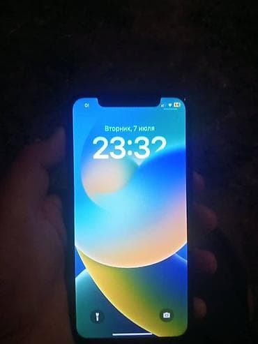 монитор установка: IPhone X, Б/у, 64 ГБ, Черный, Защитное стекло, Чехол, 100 % — 2