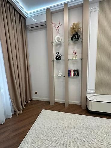 Квартиры: 2 комнаты, 69 м², Асанбай мкр Элитка, 9 этаж, Дизайнерский ремонт — 8