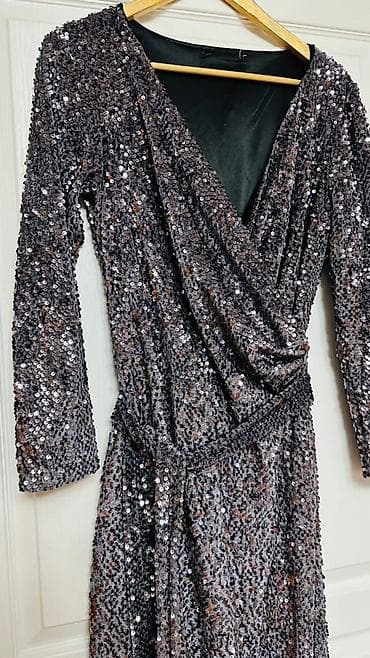 шикарный клатч: Повседневное платье, Турция, Осень-весна, Длинная модель, XL — 4