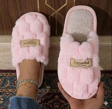 cloth: Домашние тапочки, 38, 38.5, Новый, цвет - Розовый, Платная доставка — 1