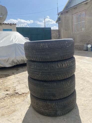 Шины 215 / 55 / R 17, Всесезонная, Б/у, Комплект, Легковые, Hankook