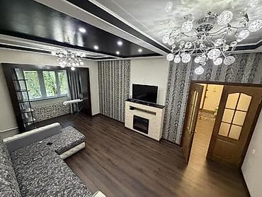 квартира каракол: 3 комнаты, 75 м², 106 серия, 3 этаж, Дизайнерский ремонт — 1