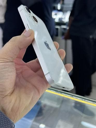 IPhone 14, Б/у, 128 ГБ, Белый, Зарядное устройство, Защитное стекло, Чехол, 89 % — 3