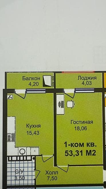 pro group: 1 комната, 54 м², Технопарк 7 этаж, ПСО (под самоотделку) — 2