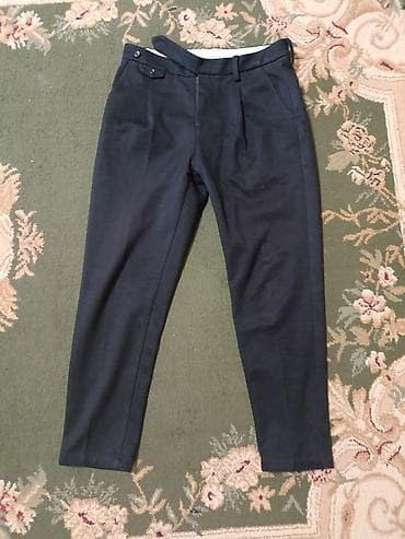 Брюки: Классические мужские брюки темно‑синего цвета. почти новые на рост — 1