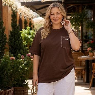 Футболка, Оверсайз, Трикотаж, Новый, 3XL, 4XL, 5XL
