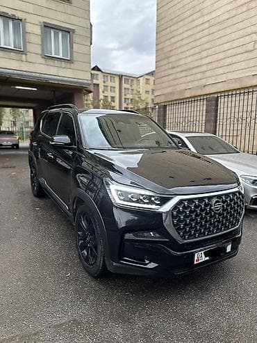 паджеро горный: SsangYong Rexton чёрный цвет, современный брутальный дизайн. Кузов и — 2