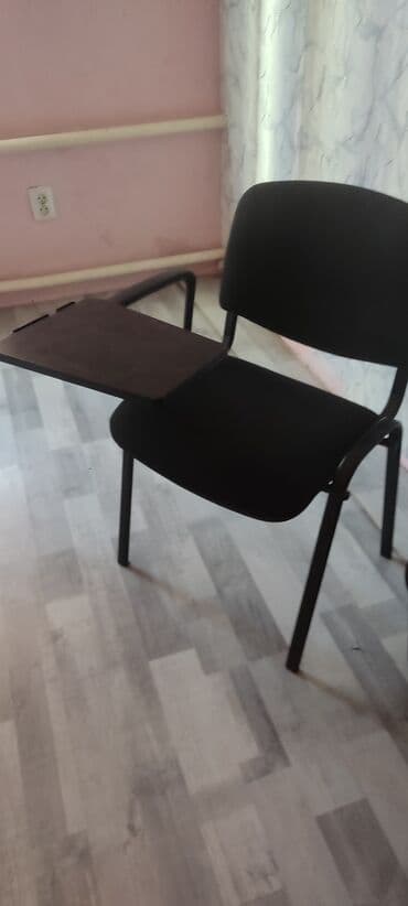 кресло офиса: Офисное кресло, С колесиками, цвет - Черный, Экокожа — 6