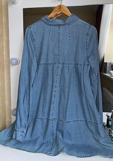 джинсовое платье в пол: Платье ношено 1 раз — 3