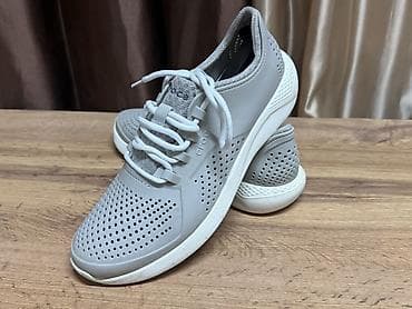 Личные вещи: Мужские кроссовки, 42, 42.5, Crocs, Б/у, цвет - Серый, Самовывоз — 3