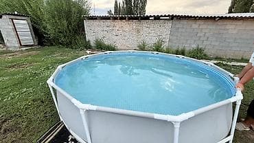 лыжы детские: Каркасный круглый бассейн для дачи/двора - Тип: наземный каркасный — 2