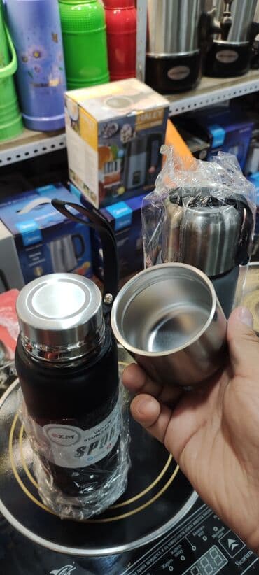 термос для чая 0 5 л: Термос для горячей и холодной воды Тепло держит до 8 часов Объем 800 — 4