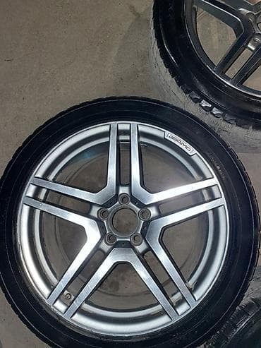 Колеса в сборе 45 / R 18, Зима, Б/у, Комплект, Литые, отверстий - 5