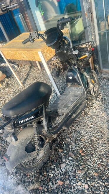 Электроскутер Drongo (городской) - Электропривод, бесшумное движение