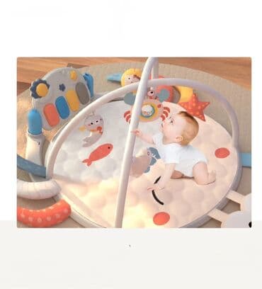 музыкальная игрушка на кроватку: 🎀В НАЛИЧИИ Круглый Музыкальный Развивающий коврик Краб!🦀 😍 Новый — 8