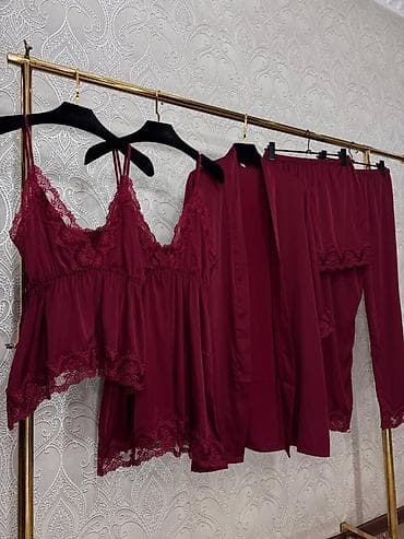 amber elixir: Женские пижамные комплекты с кружевом - Комплекты из легкой — 6