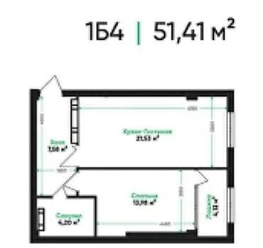 2 комнаты, 52 м², АЮ Гранд Элитка, 10 этаж, ПСО (под самоотделку) at lalafo.kg 2 комнаты, 52 м², АЮ Гранд Элитка, 10 этаж, ПСО (под самоотделку)